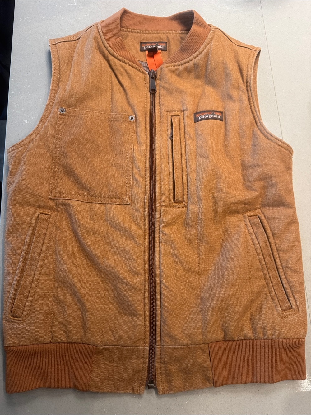 Patagonia Tan/Brown Canvas Work Vest